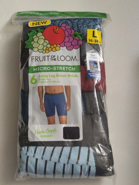 Fruit of the Loom Other - Fruit of the Loom Men's Micro-Stretch Boxer Briefs 6-Pack L 36-38" New